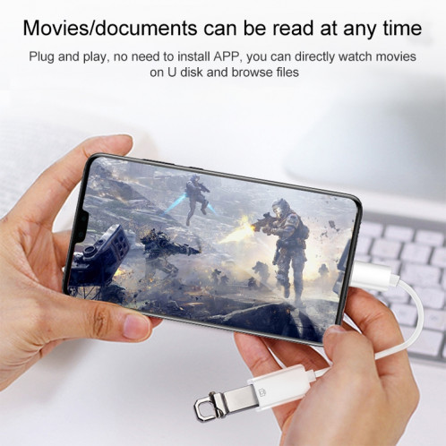 Kit de connexion USB OTG (10 cm) (blanc) SH0600682-06